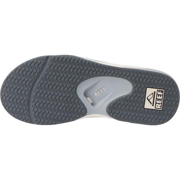 2026 Reef Mens Fanning Sandals CJ9044 - Light Grey / Grey / Blue